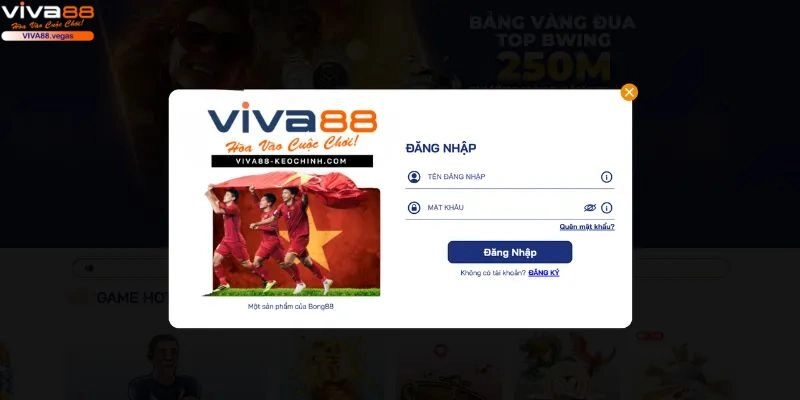 Đăng nhập VIVA88 dễ dàng trên nền tảng website